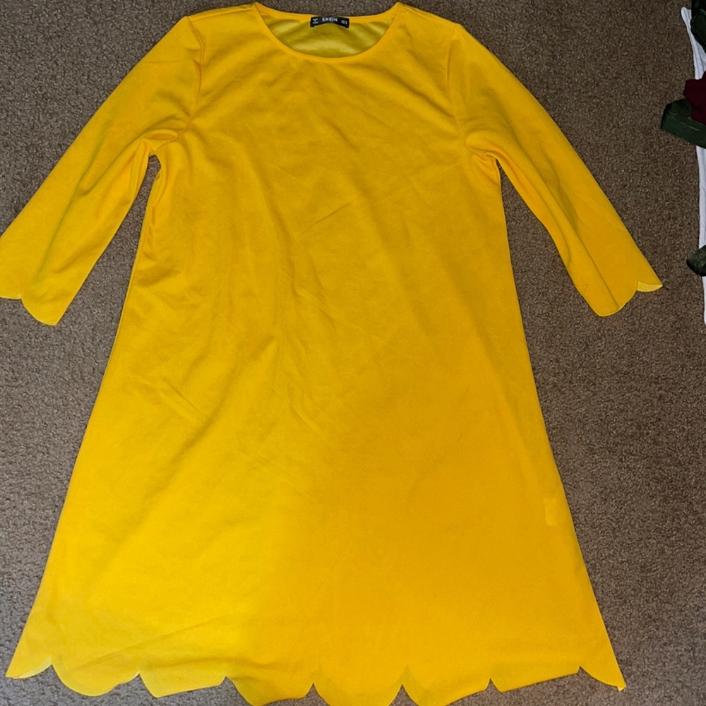 SHEIN Yellow Dress
